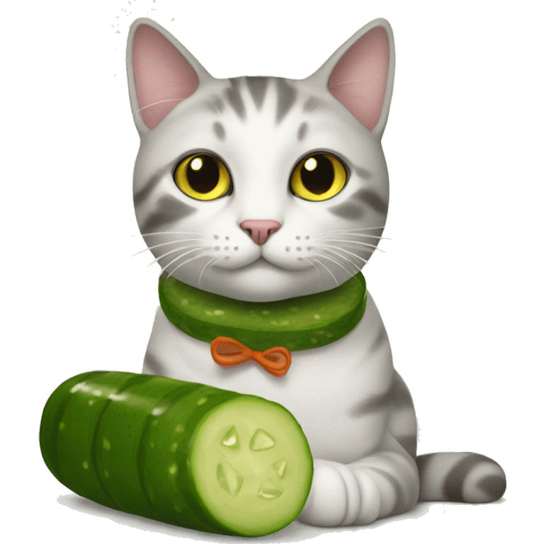 cat with pickles  emoji