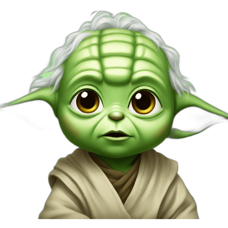 Yoda baby cute emoji