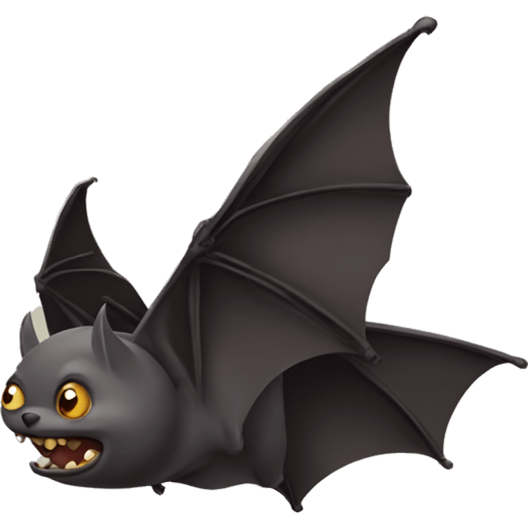 Flying bat emoji