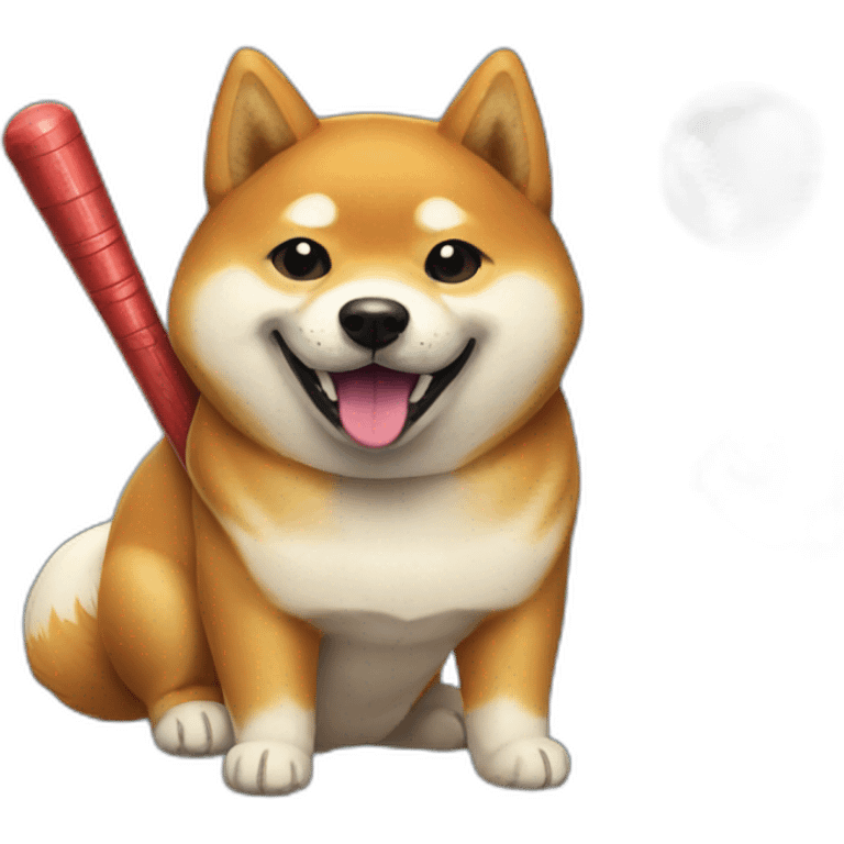 shiba-with-baseball-bat emoji