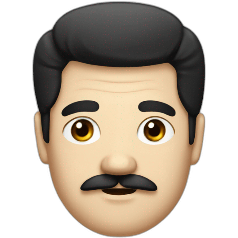 German dictator with black hair and square mustache emoji