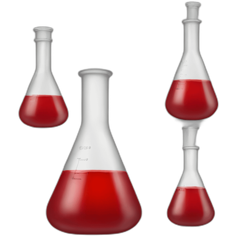 red flask erlenmeyer glad emoji