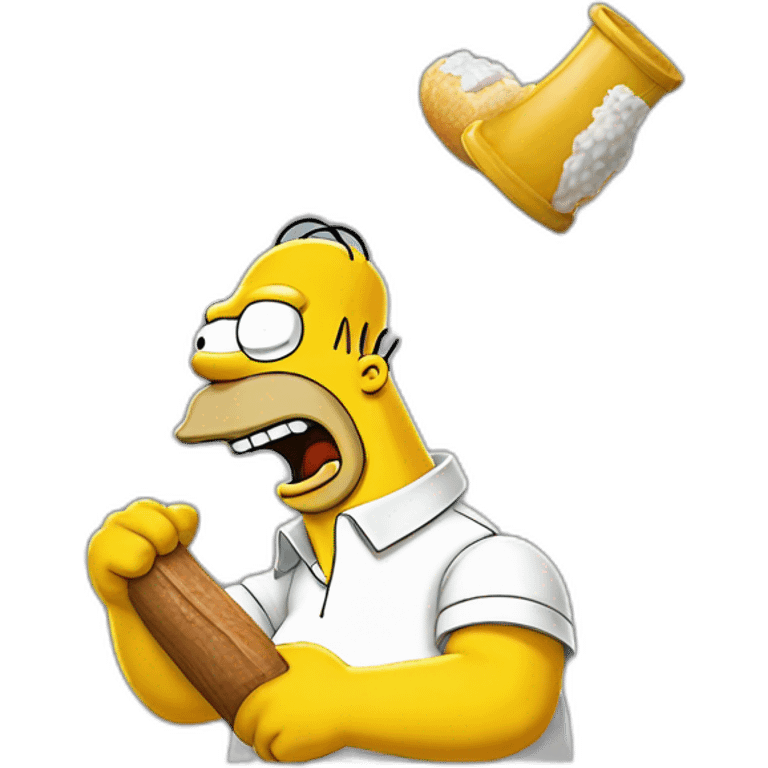 Homer Simpson qui boit emoji