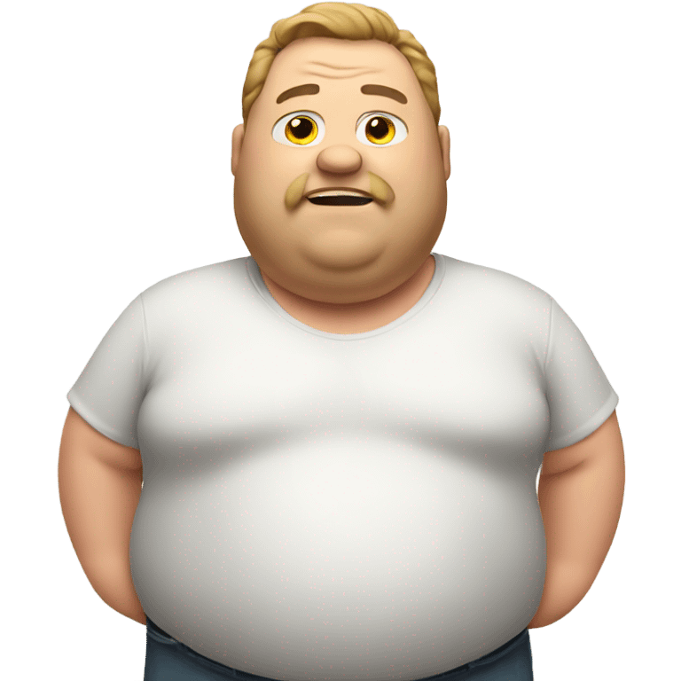 Fat guy emoji