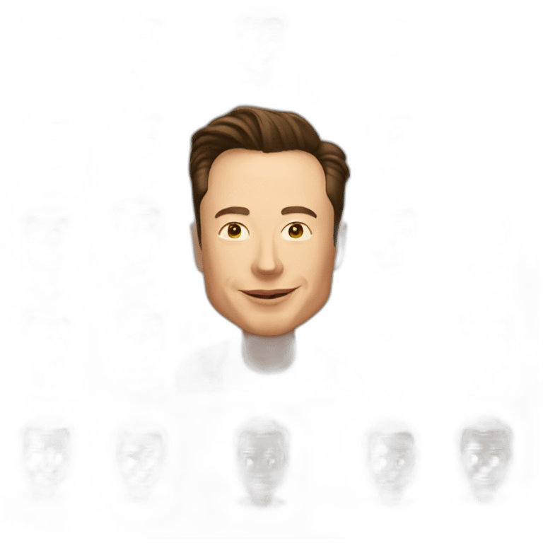 Elon Musk avec Twitter emoji