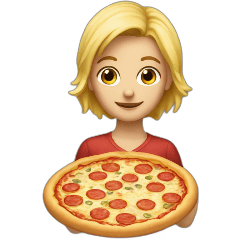 a blonde pizzaiolo emoji