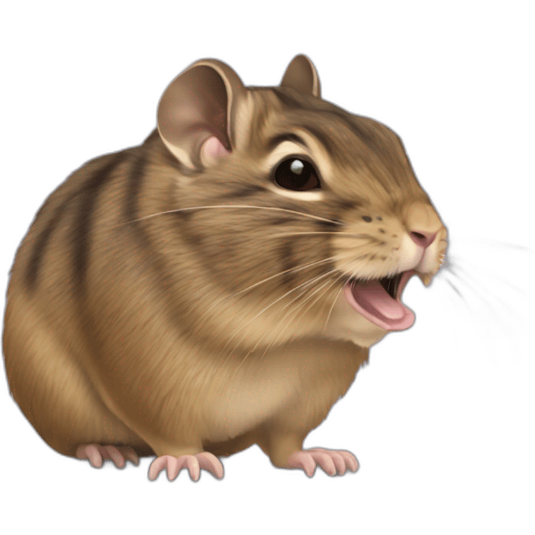 Yawning Degu emoji