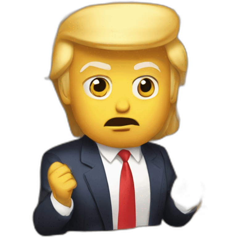 Donald trump qui mange du caca emoji