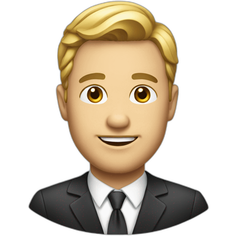 business man with formal attire emoji