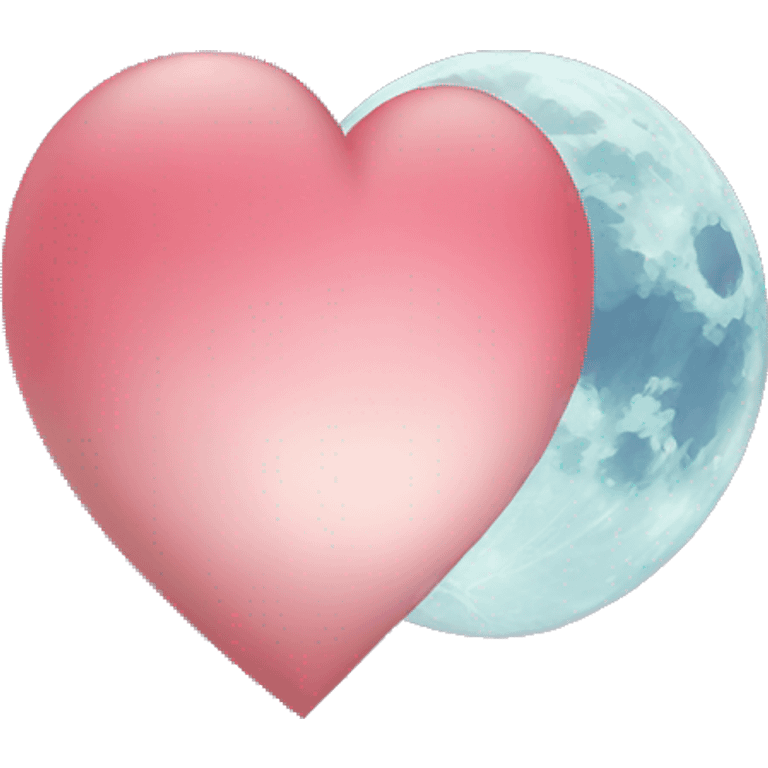 Heart moon emoji