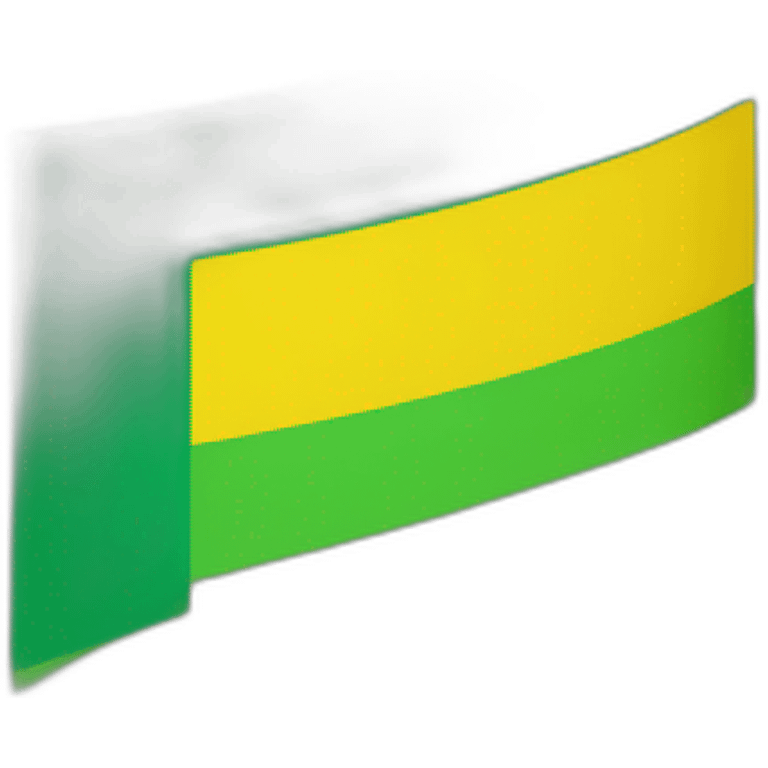 A flag of horizontal lines colors yellow anda green emoji