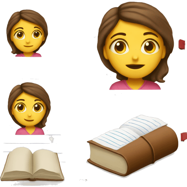 Writing a diary in my diary emoji