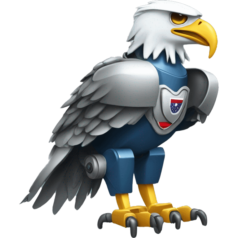 robot eagle usa  emoji