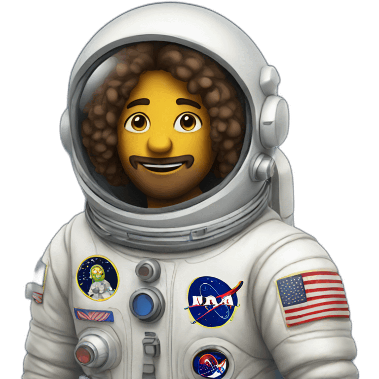 hippie in astronaut suite emoji