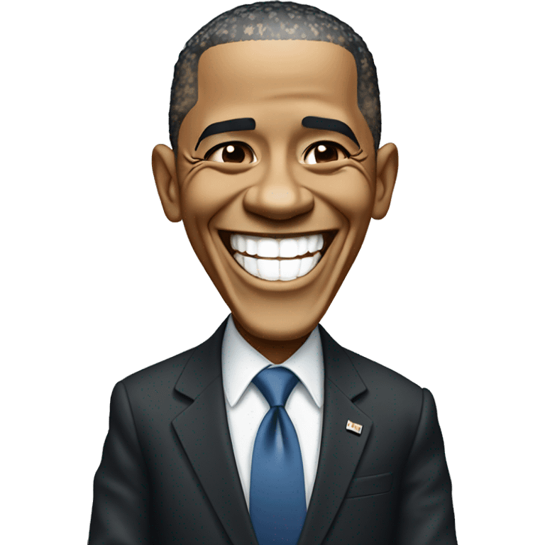 Barack obama laughing emoji