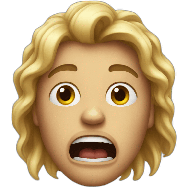 realistic emoji scared emoji