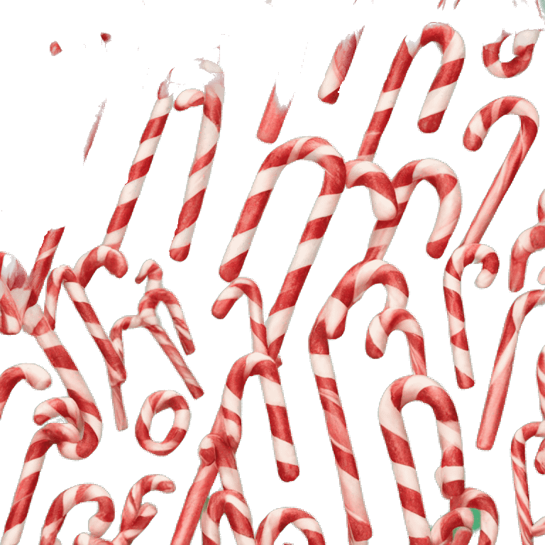 Candy cane Christmas tree emoji