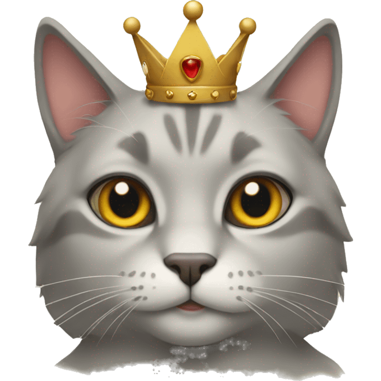 Cat with crown emoji