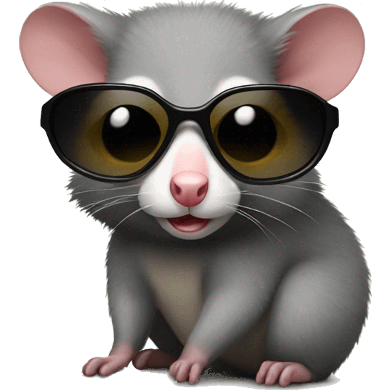 Possum wearing sunglasses  emoji