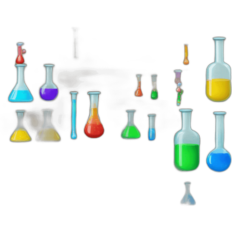 fórmula química de muchos colores emoji