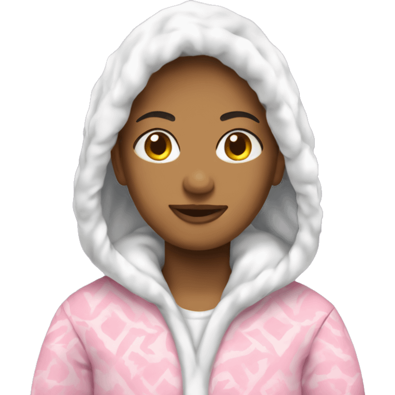 Winter white and pinky pajama emoji