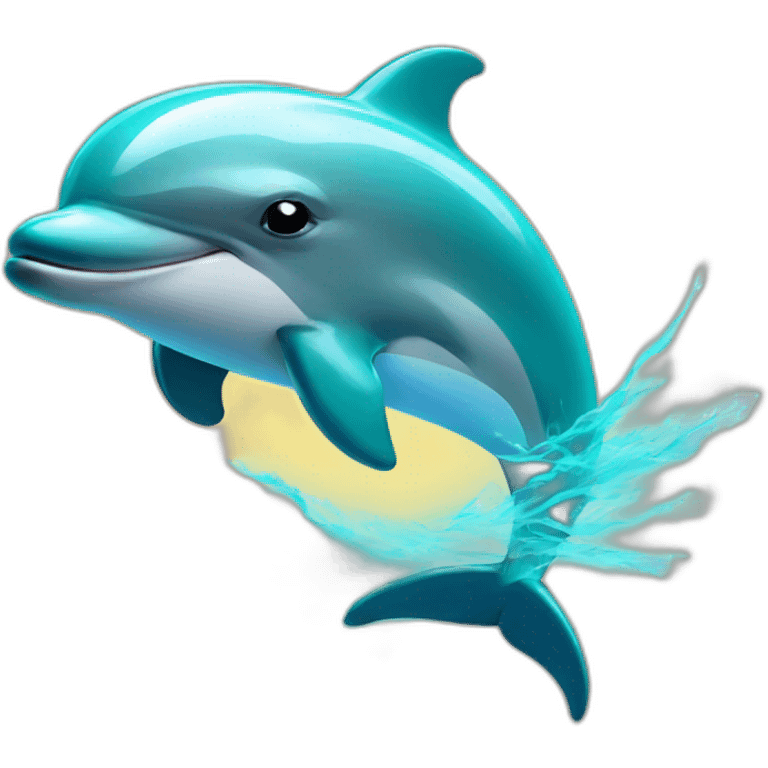 dolphins with lasers emoji