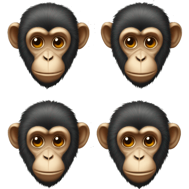 Ukrainian-kozak-Monkey. crested head, long whiskers  emoji