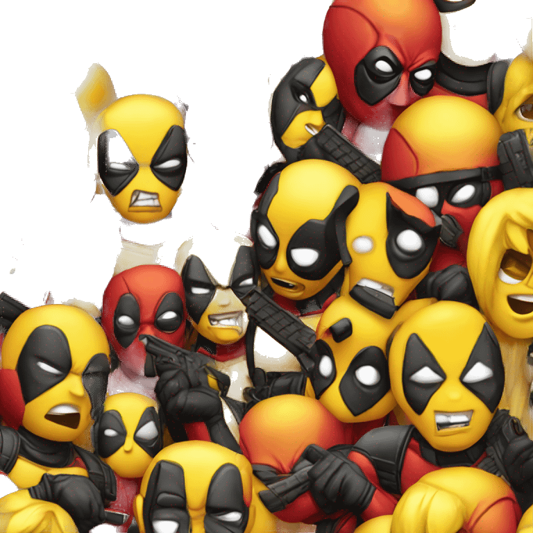 Deadpool yellow emoji