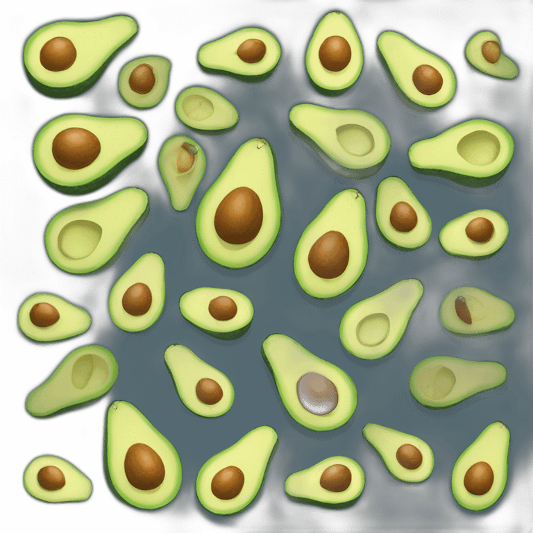 avocado moyai emoji