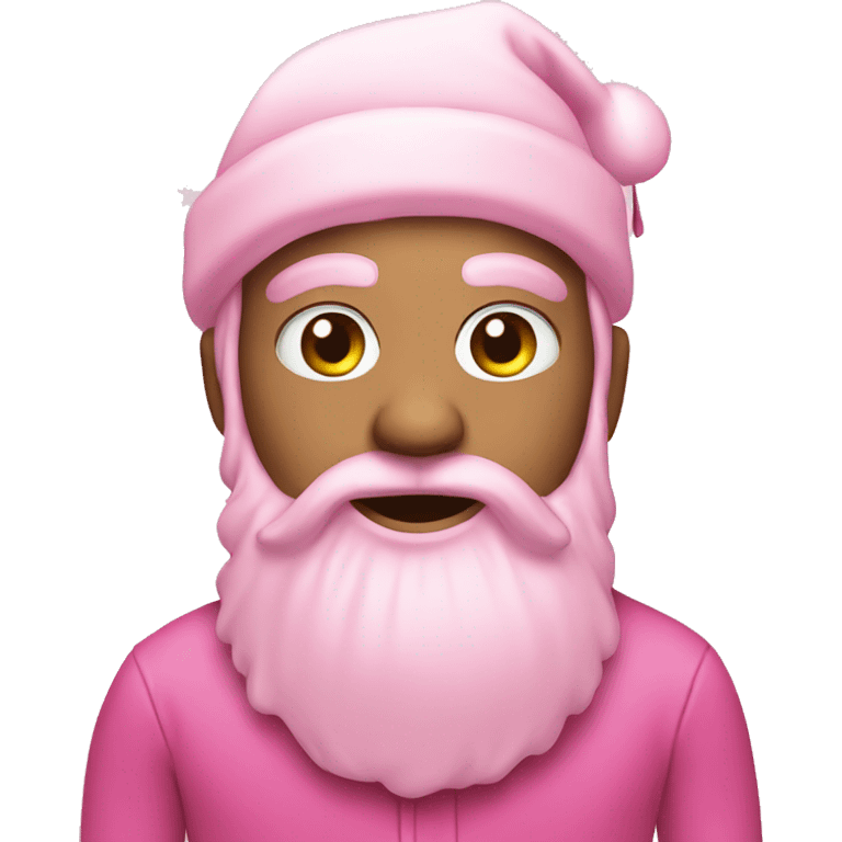 Pink christmas emoji