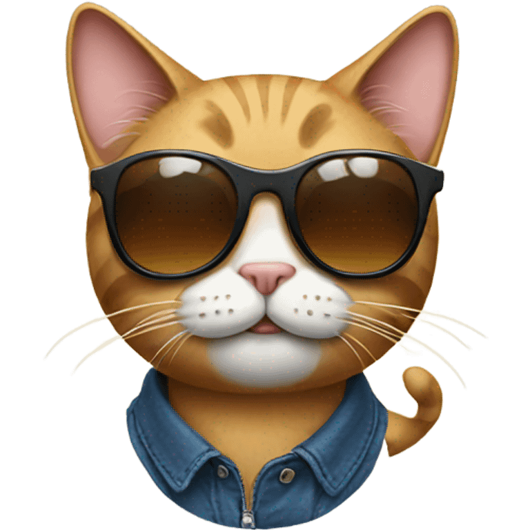 Cat with sunglasses emoji