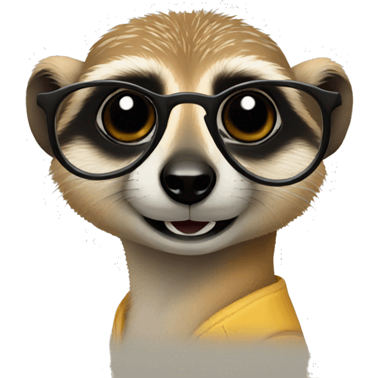 meerkat with glasses emoji