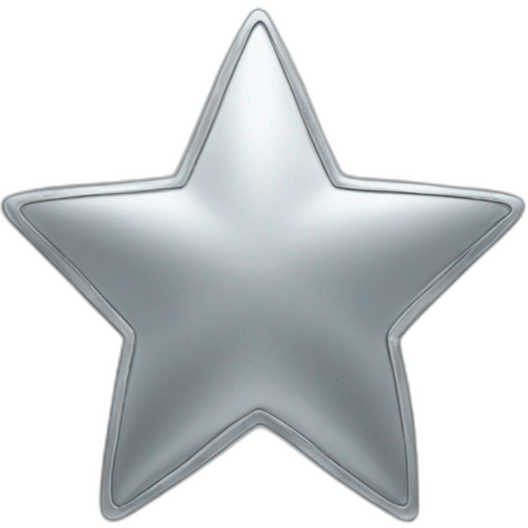 Silver star emoji