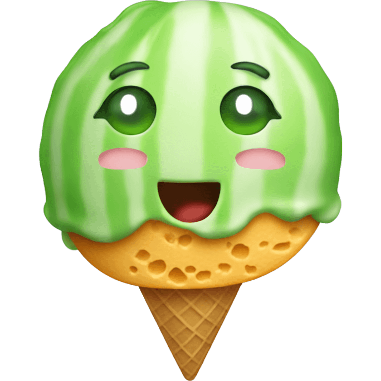 melon ice cream emoji