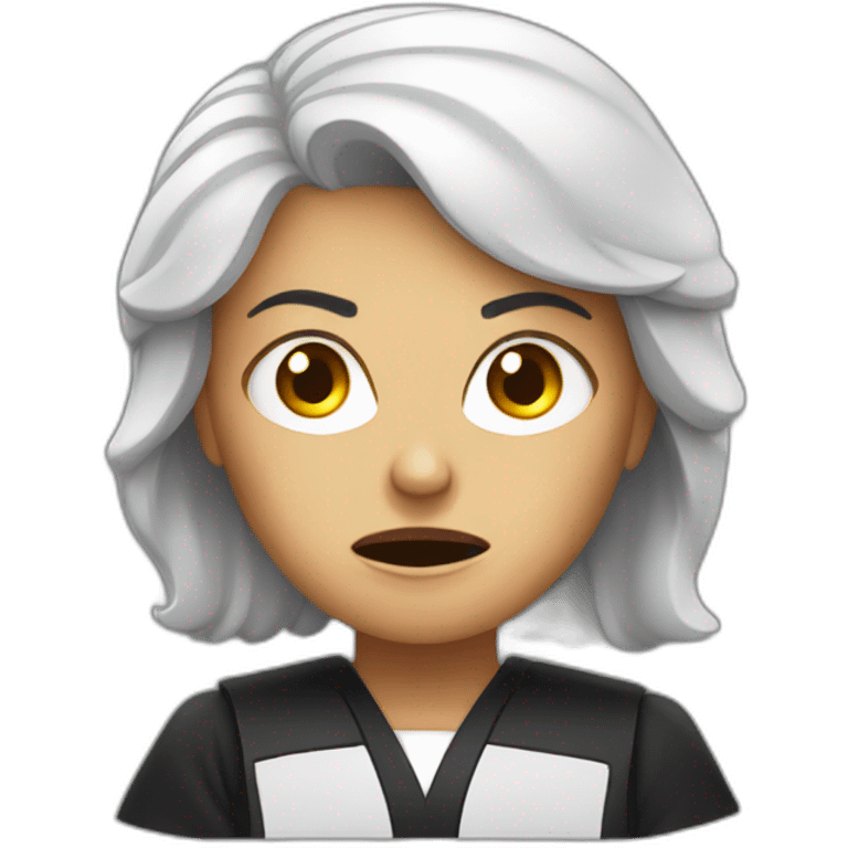 angry female judge emoji