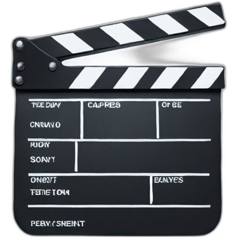 Clapperboard emoji