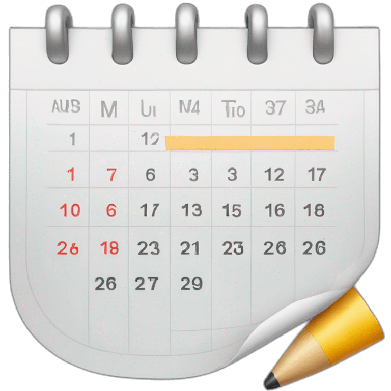 database calendar emoji