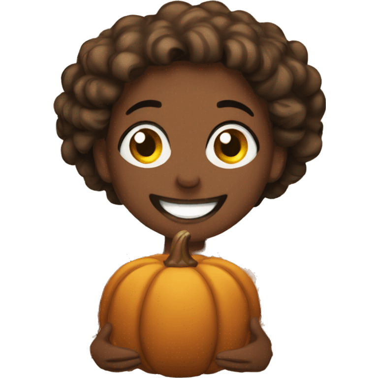 Happy Thanksgiving card emoji