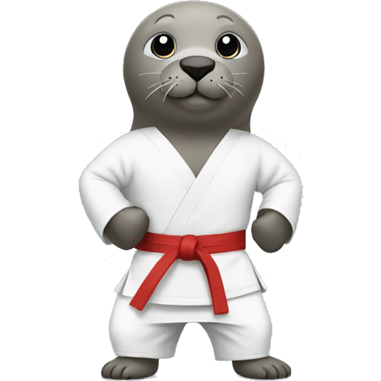 A seal expert in karate emoji