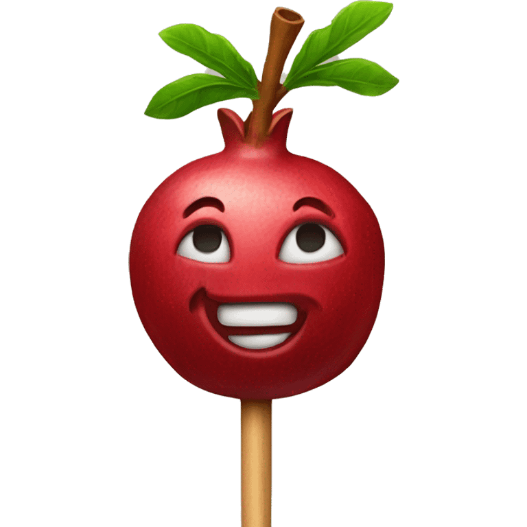 Pomegranate Pick on a stick emoji