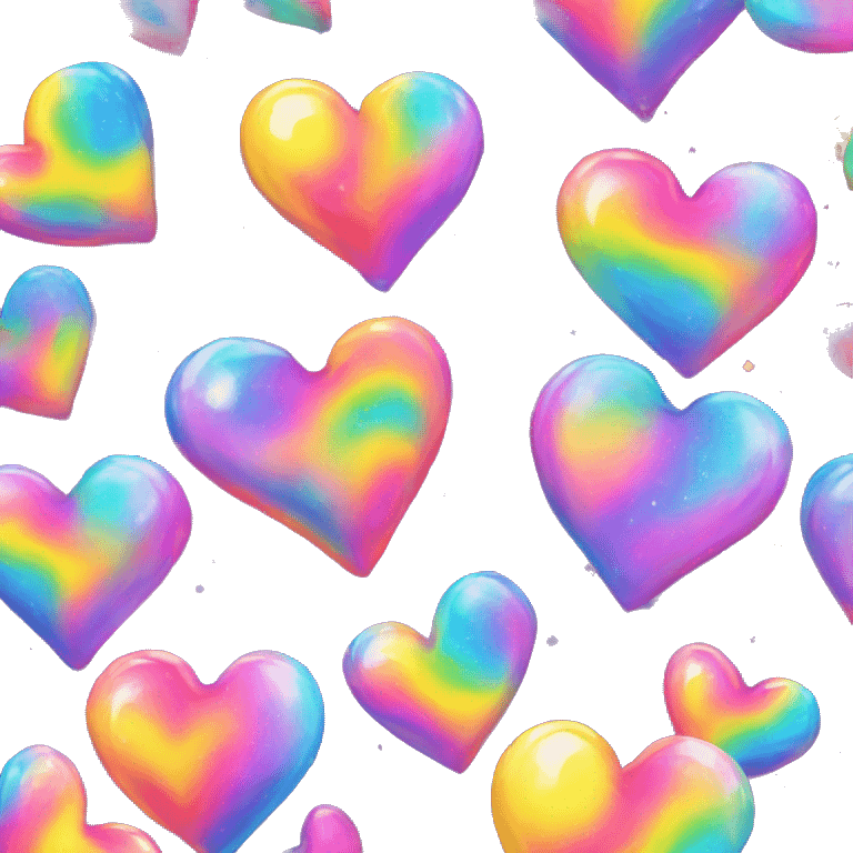 lisa frank galaxy heart emoji