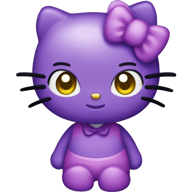 Purple hello kitty emoji