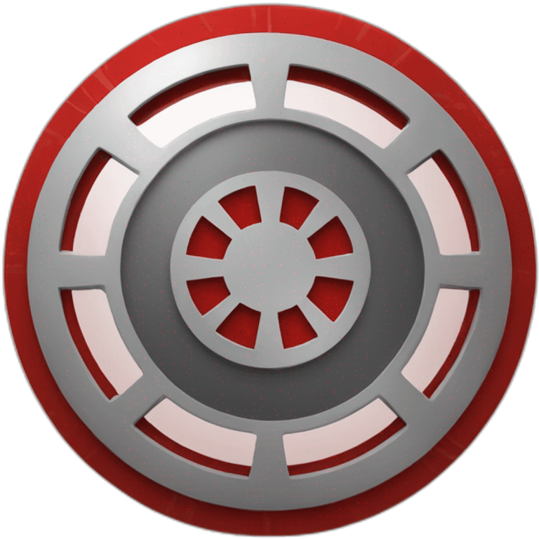 Galactic Empire Flag (Red flag imperial cog) emoji