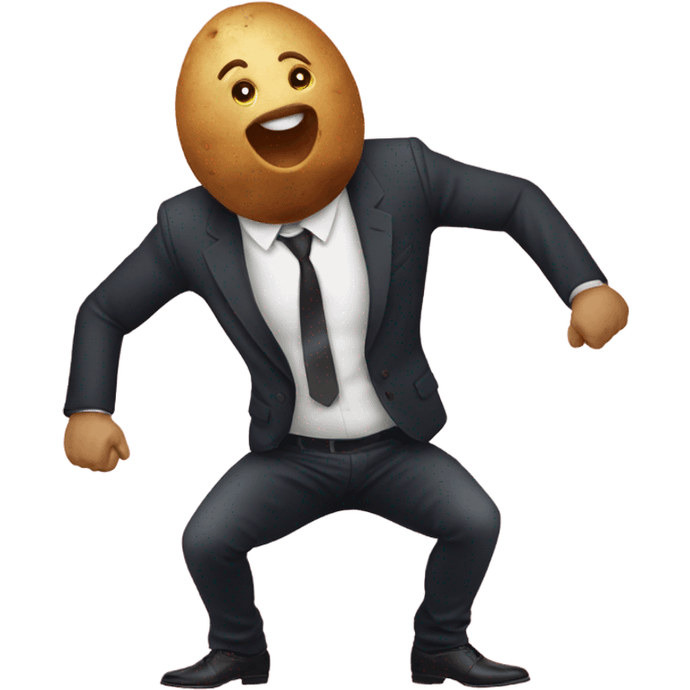 twerking potato at the club emoji