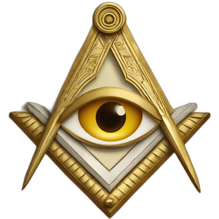 Masonic square and compasses emoji