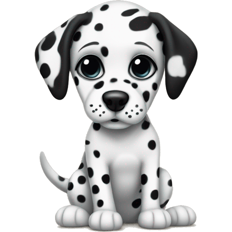 robber dalmatian puppy small cozy  emoji