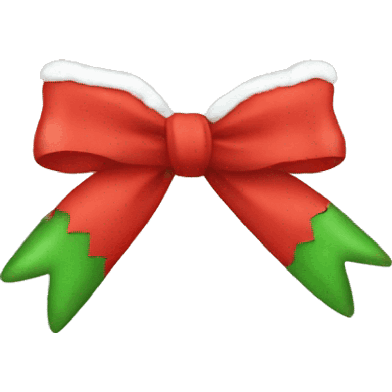 Cute christmas bow emoji