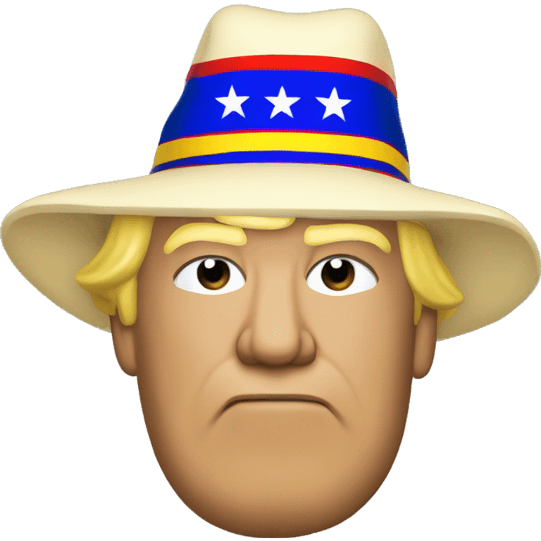 Trump with Romania hat emoji