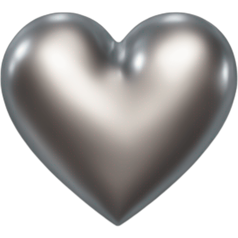 metallic heart emoji