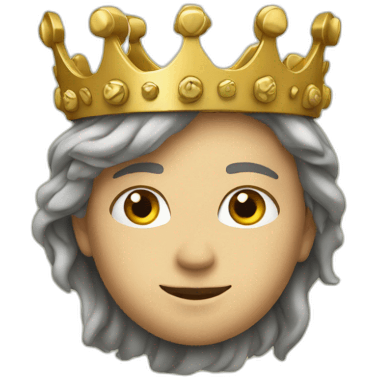 Une couronne sur la tête  emoji